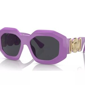 NWOT Versace Purple Gold Medusa Sunglasses